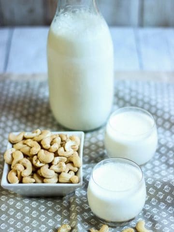 Lait de noix de cajou maison