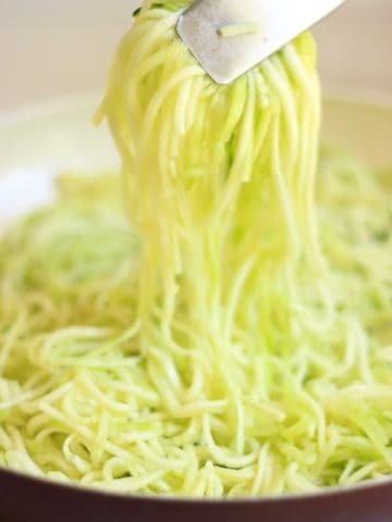 recette de pâtes de courgettes