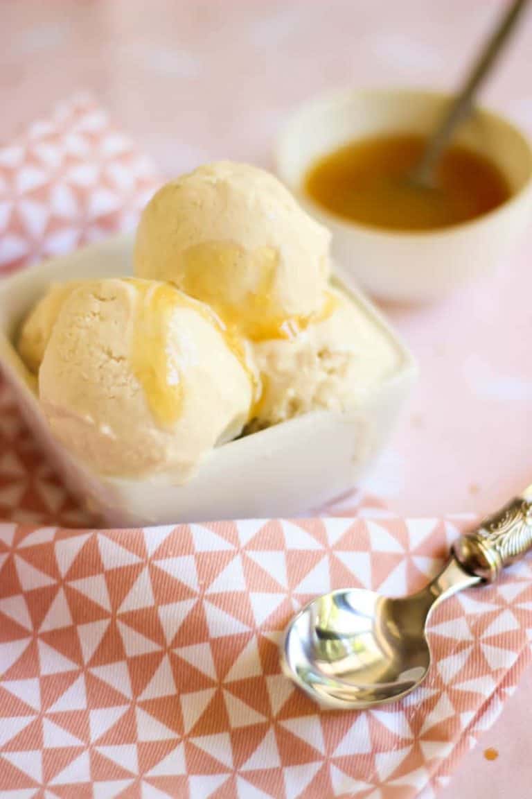 Glace ricotta miel sans sorbetière