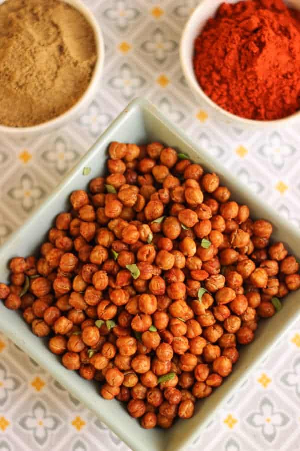 Pois chiches grillés aux épices