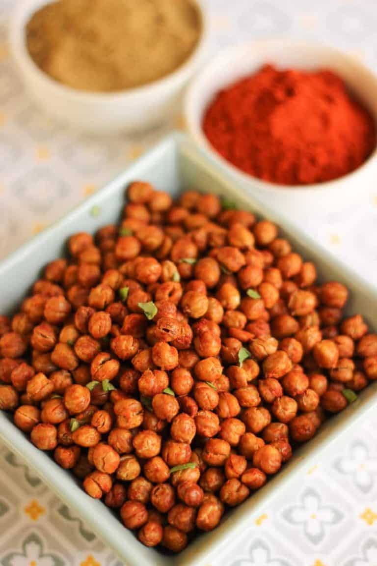 Pois chiches grillés aux épices