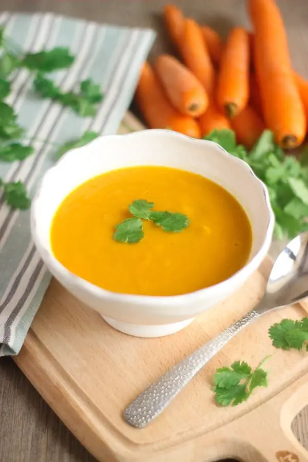 Soupe de carottes à la coriandre
