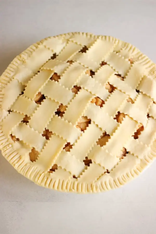 Tarte quadrillée