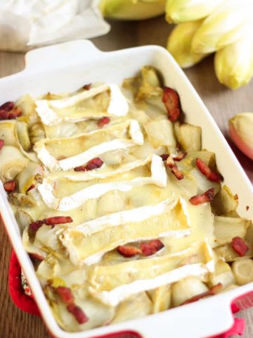 Gratin d'endives au camembert