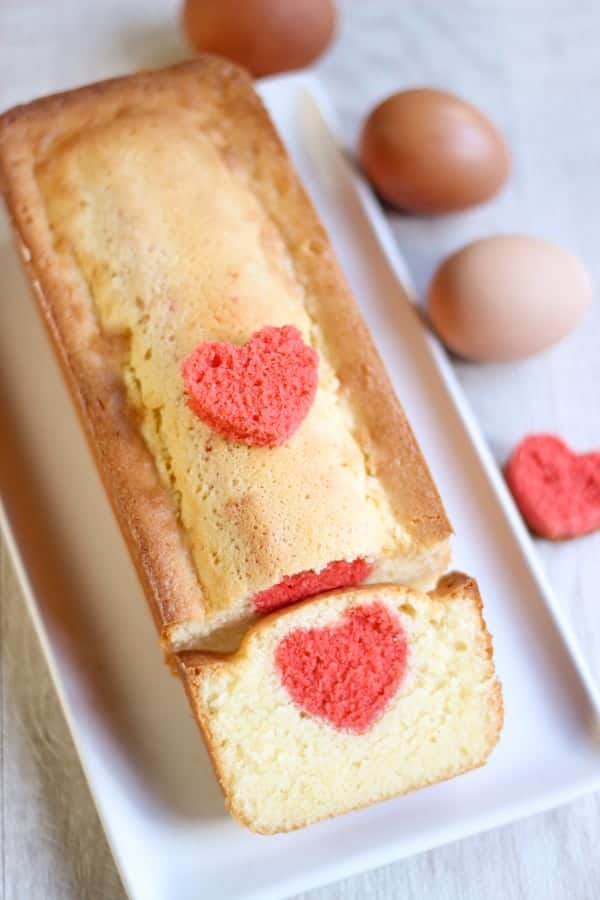 Cake cœur à l'intérieur