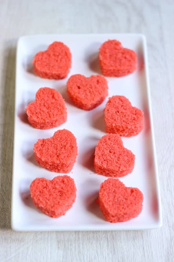 Gâteau surprise coeur à l'intérieur 4 Gâteau coeur