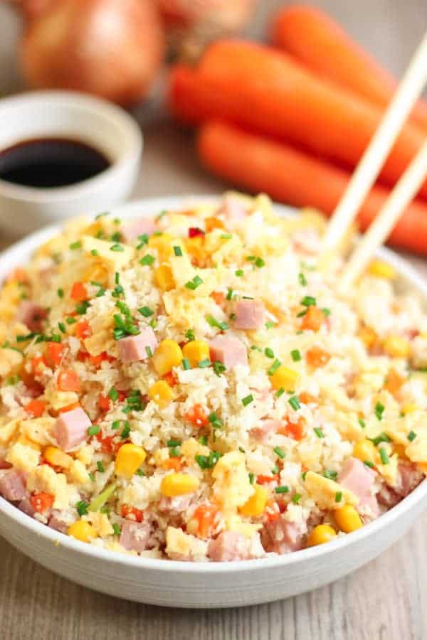 Riz de chou-fleur cantonais