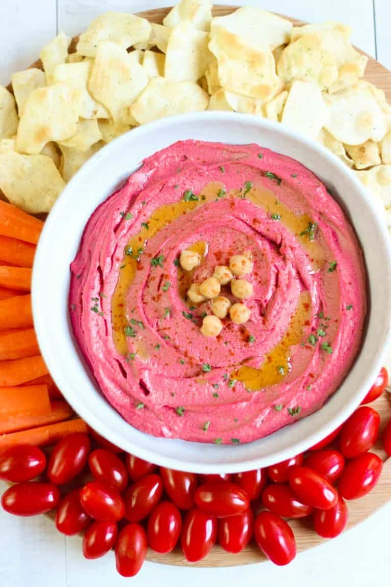 Recette de houmous à la betterave