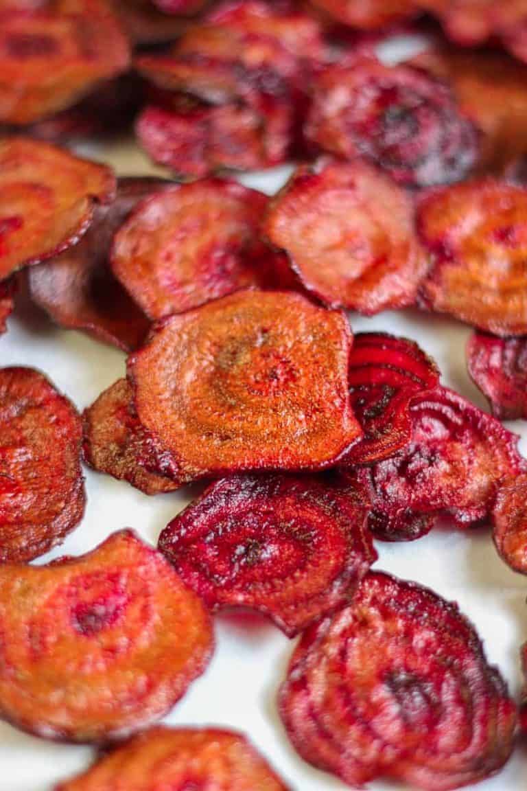 Recette chips de betteraves au four