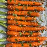 Instructions carottes rôties ail et persil