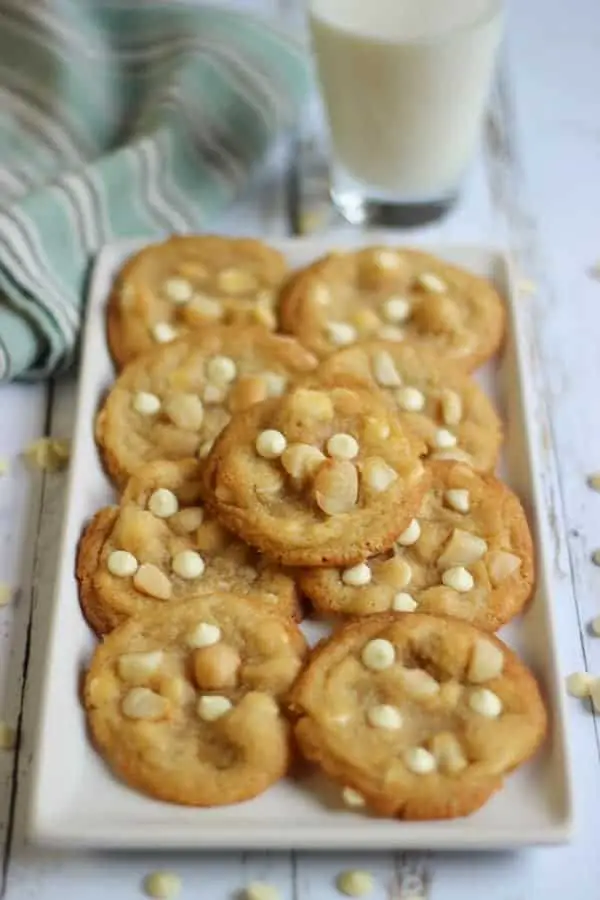 Cookies chocolat blanc et noix de macadamia