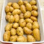 Recette pommes de terre grenaille dans plat à gratin
