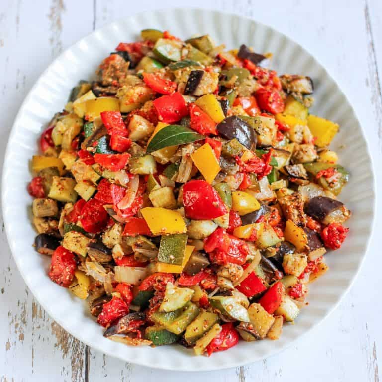 Ratatouille au four rapide
