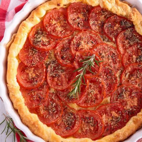 Tarte à La Tomate Et à La Moutarde - Elle Mijote Quelque Chose